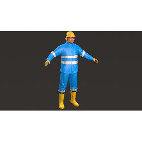 3D model Offshore Worker V1
